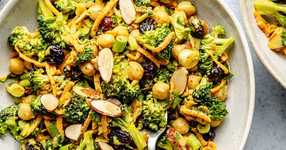 Vegan Curried Broccoli Chickpea Salad Recipe | Samsung Food App