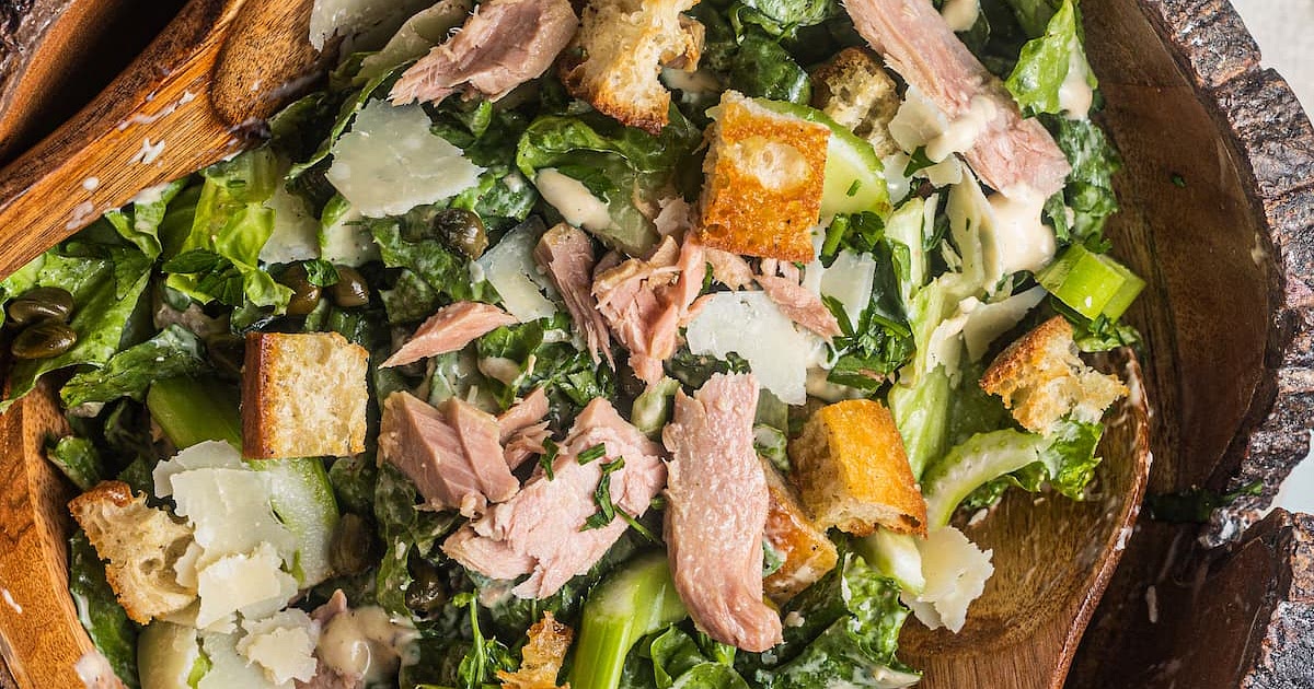 Tuna Caesar Salad Recipe | Samsung Food App