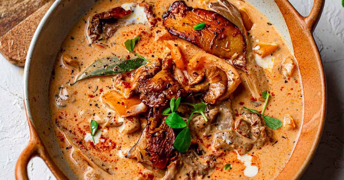 Tuscan Wild Mushroom Soup Recipe | Samsung Food App