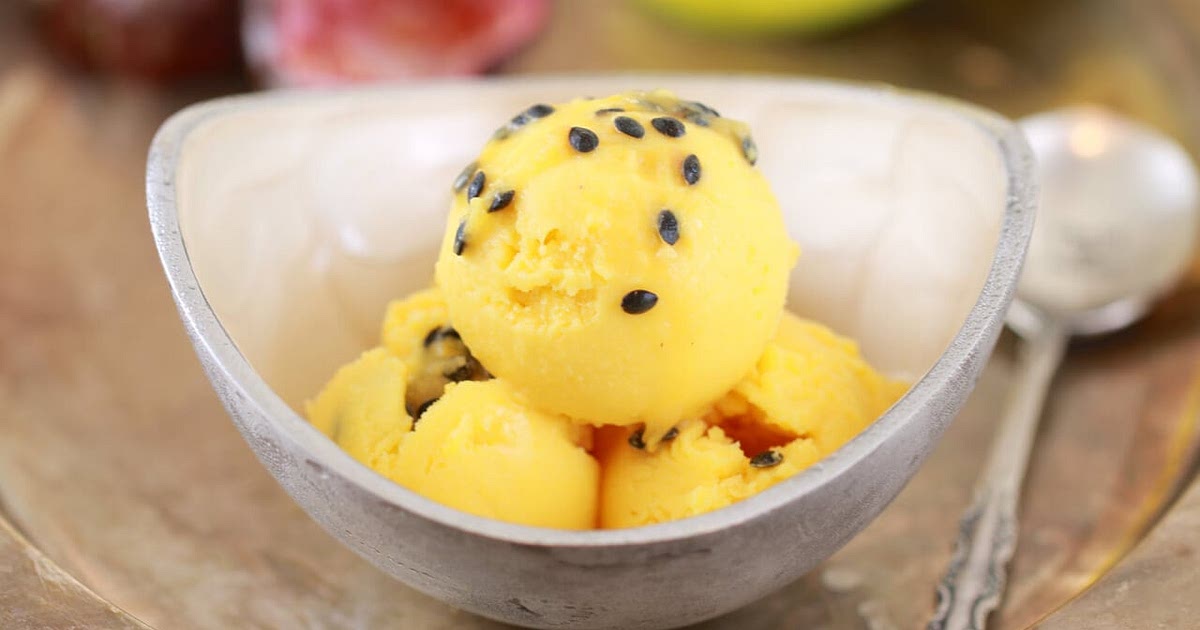 Homemade Mango & Passionfruit Sorbet (No Machine) Recipe | Samsung Food App