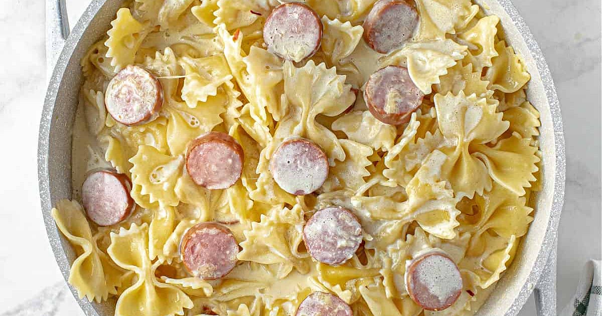 Sausage Alfredo Pasta Recipe | Samsung Food App