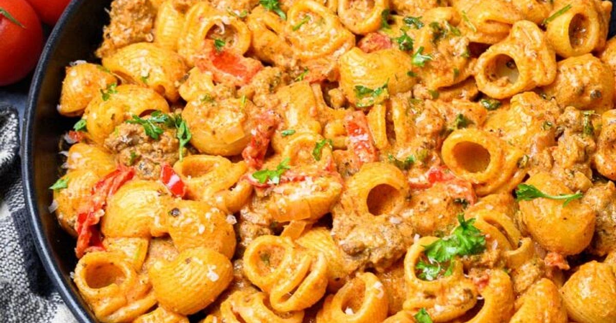 Creamy Cajun Sausage Pasta Recipe | Samsung Food App