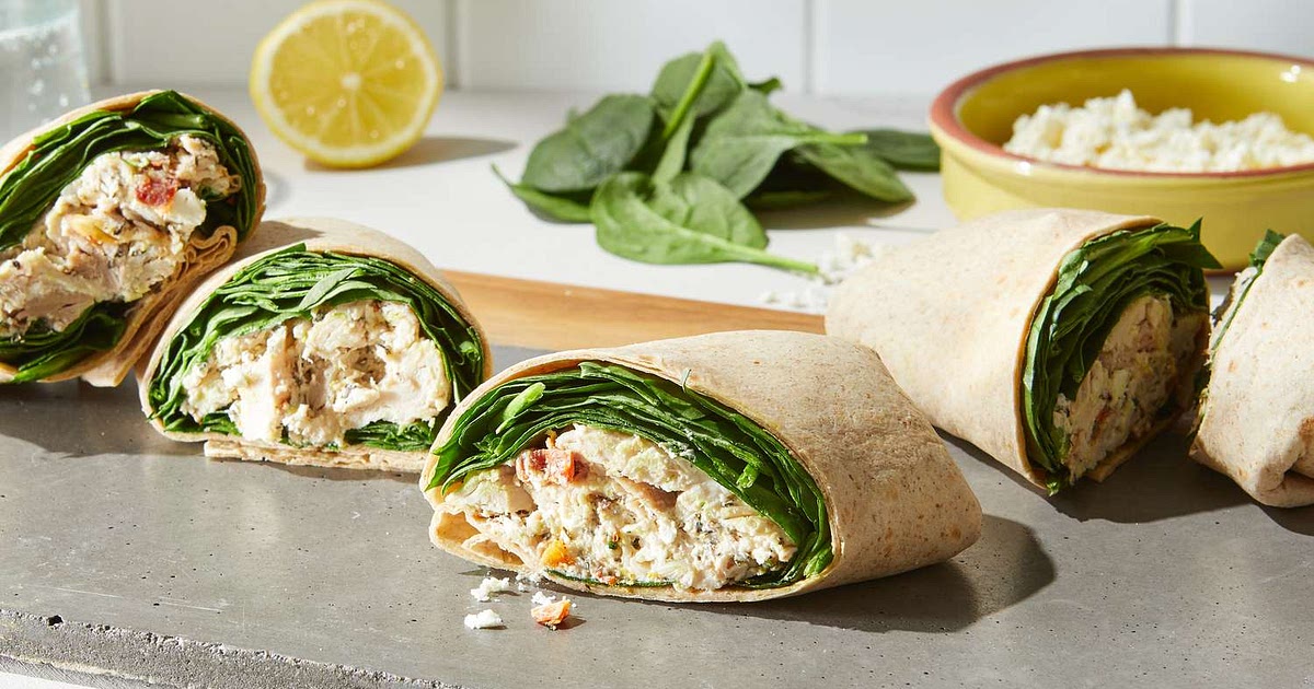 Chicken, Spinach & Feta Wraps Recipe | Samsung Food App