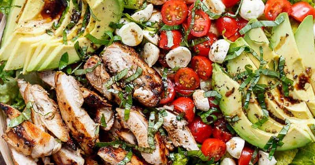 Chicken Avocado Caprese Salad Recipe | Samsung Food App