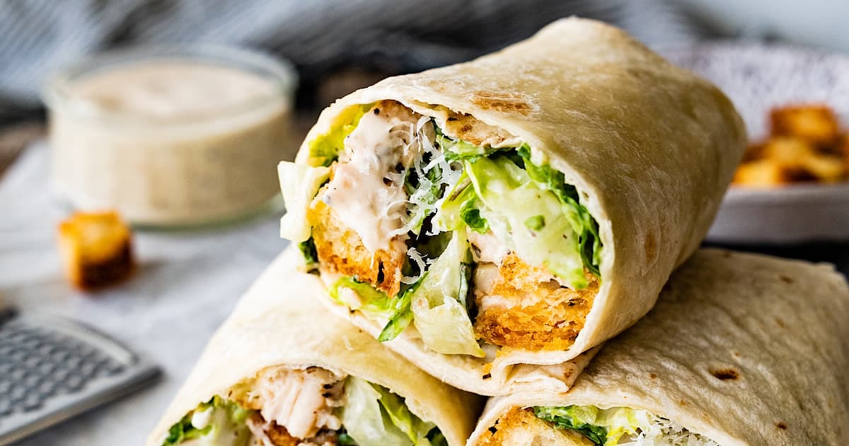 Chicken Caesar Wraps Recipe | Samsung Food App