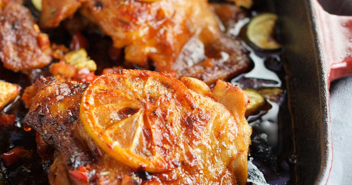 One Skillet Keto Portuguese Style Chicken Recipe | Samsung Food App