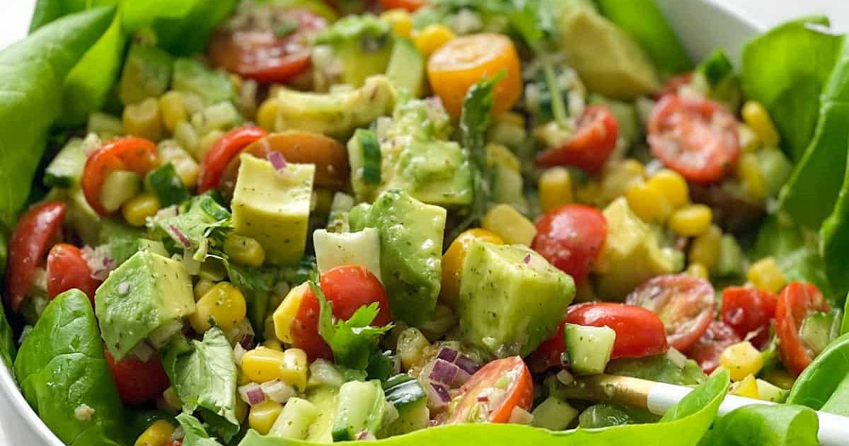 Avocado Salad with Lime Cilantro Dressing Recipe | Samsung Food App