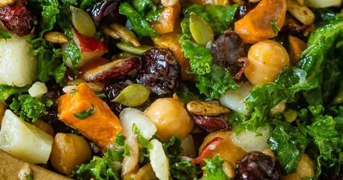 Winter Roasted Butternut Squash Kale Salad Recipe | Samsung Food App
