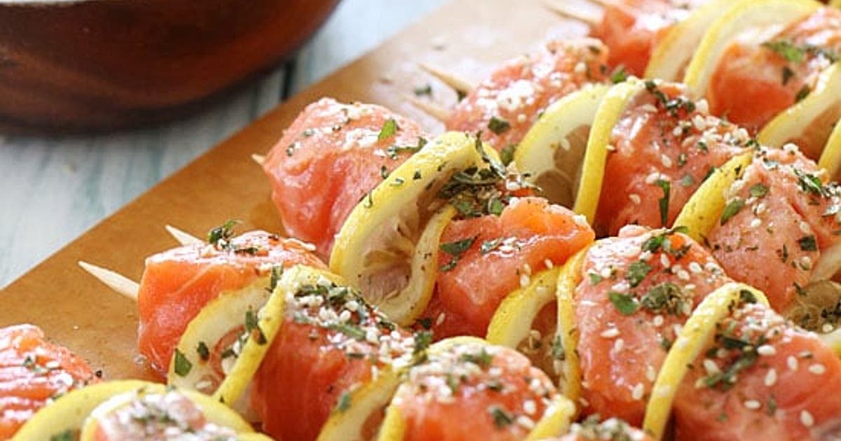 Grilled Salmon Kebabs Recipe | Samsung Food App