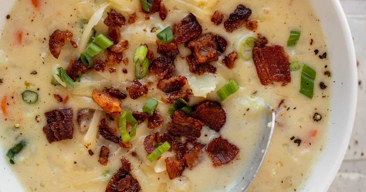 Cheddar Cauliflower Chowder Recipe | Samsung Food App