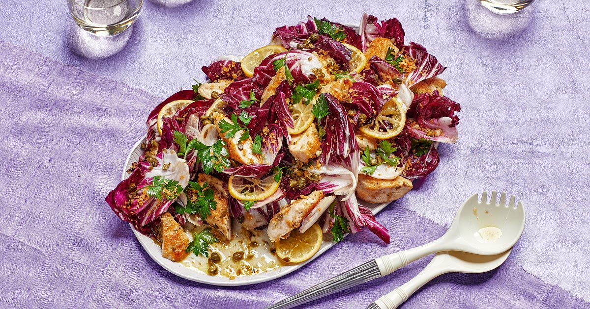Warm Chicken Piccata Salad Recipe | Samsung Food App
