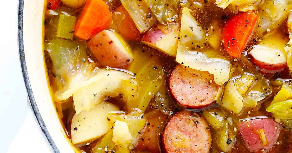 Cabbage, Sausage and Potato Soup Recipe | Samsung Food App