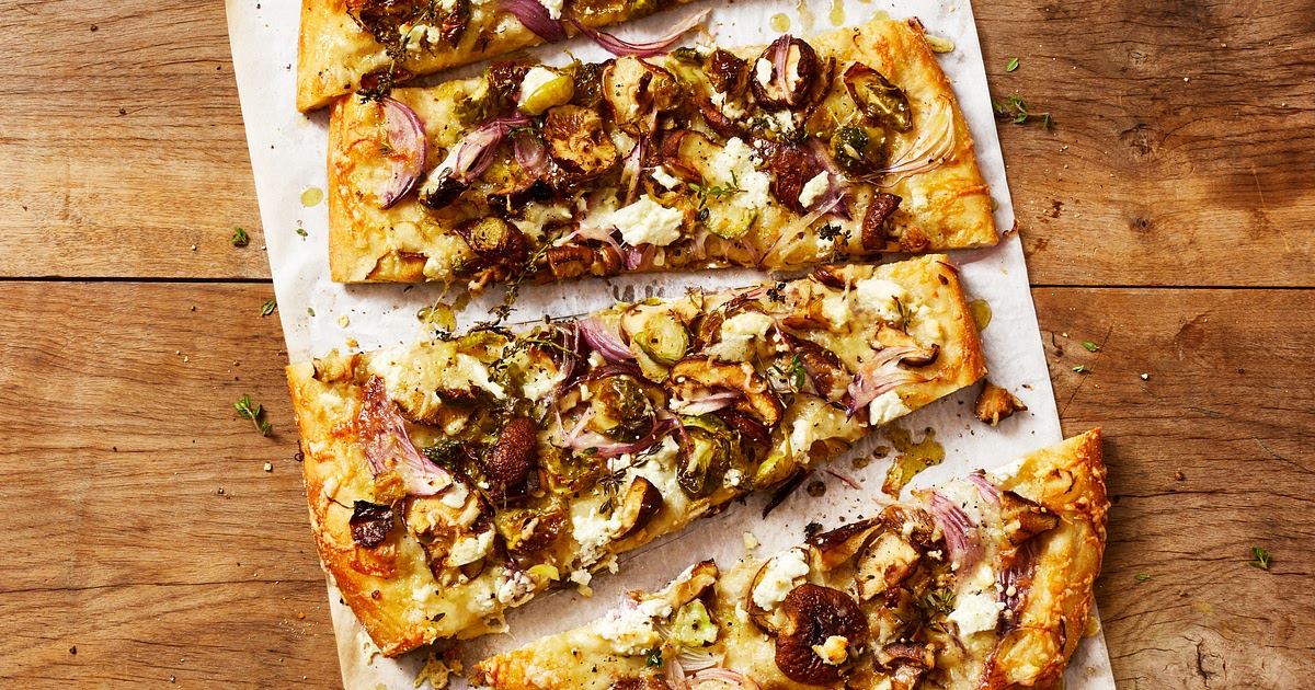 Mushroom and Brussels Sprouts Pizza Recipe | Samsung Food App