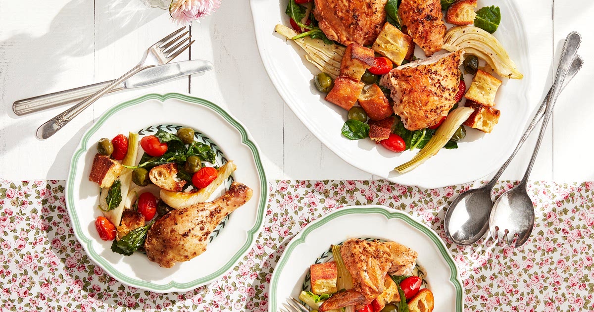 Roasted Chicken with Fennel and Tomatoes Recipe | Samsung Food App