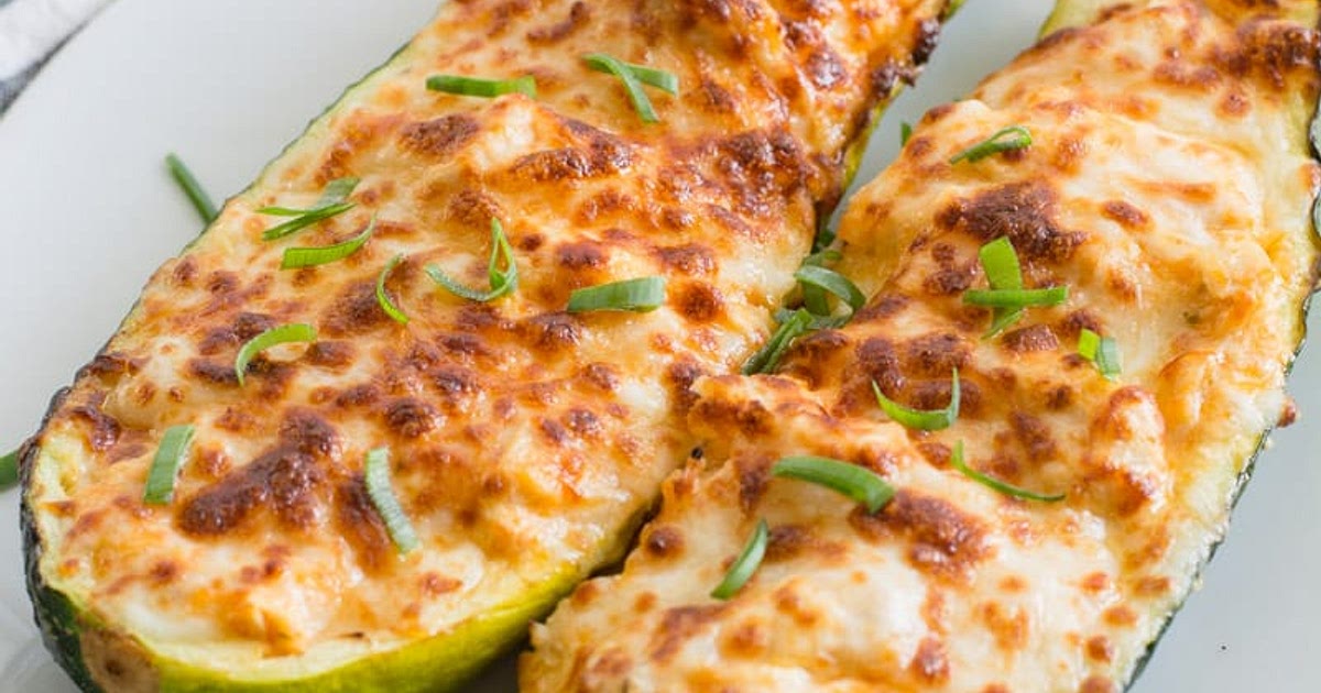 Buffalo Chicken Zucchini Boats Recipe | Samsung Food App