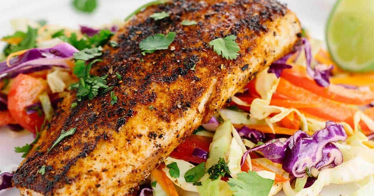 Mahi Mahi with Crunchy Coleslaw Recipe | Samsung Food App