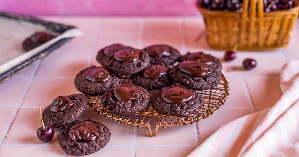 Chocolate Cherry Cookies Recipe | Samsung Food App