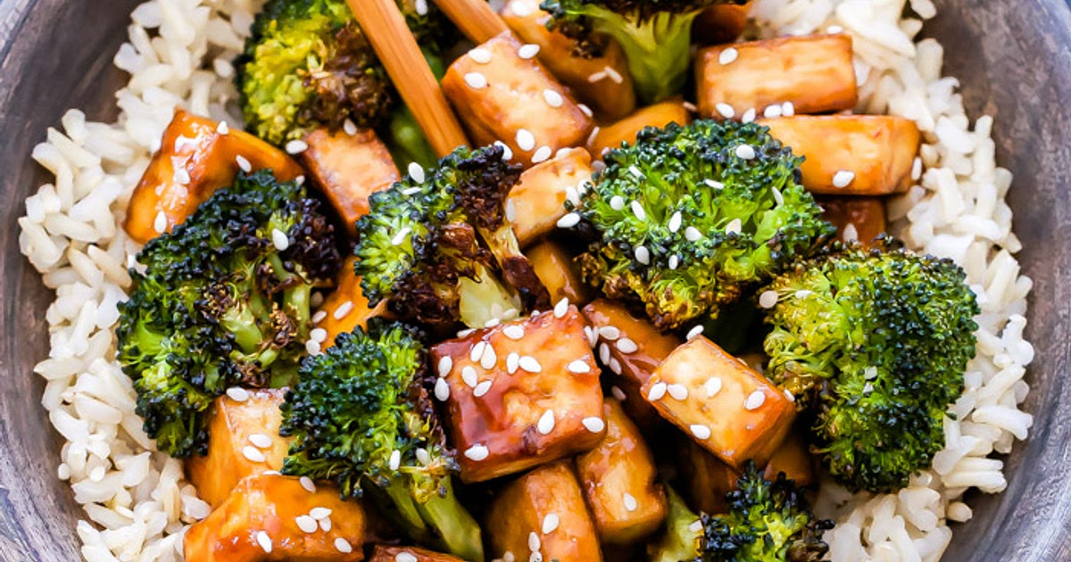 Sheet Pan Crispy Teriyaki Tofu and Broccoli Recipe | Samsung Food App