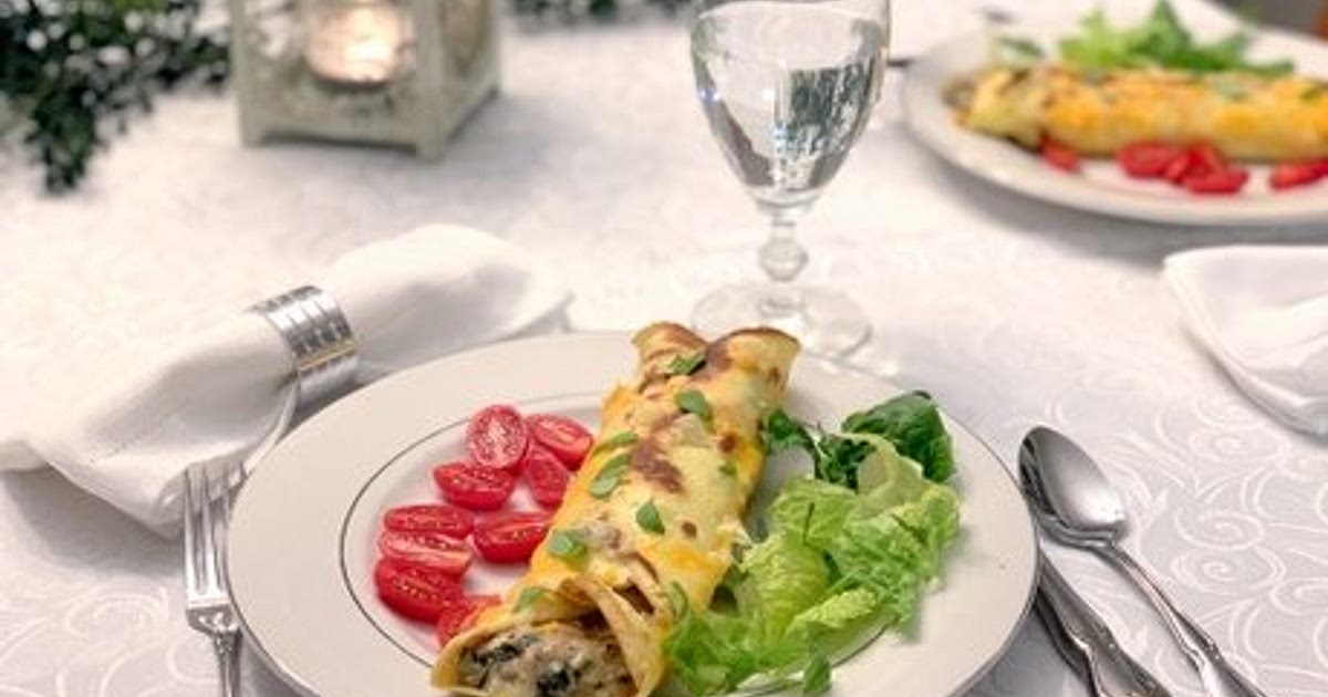 Chicken Florentine Crepes Recipe | Samsung Food App