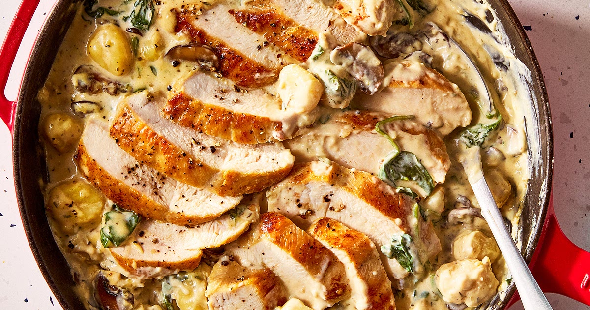 One-Pan Creamy Chicken & Gnocchi Recipe | Samsung Food App