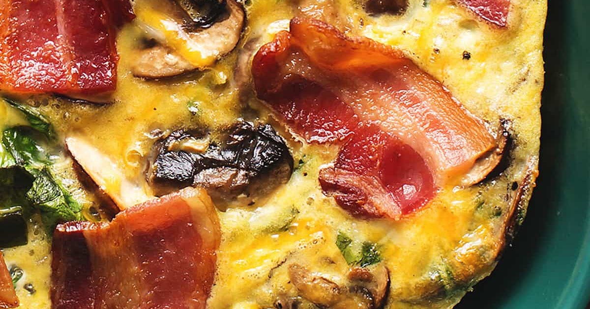 Keto Breakfast Casserole with Spinach and Bacon Recipe | Samsung Food App