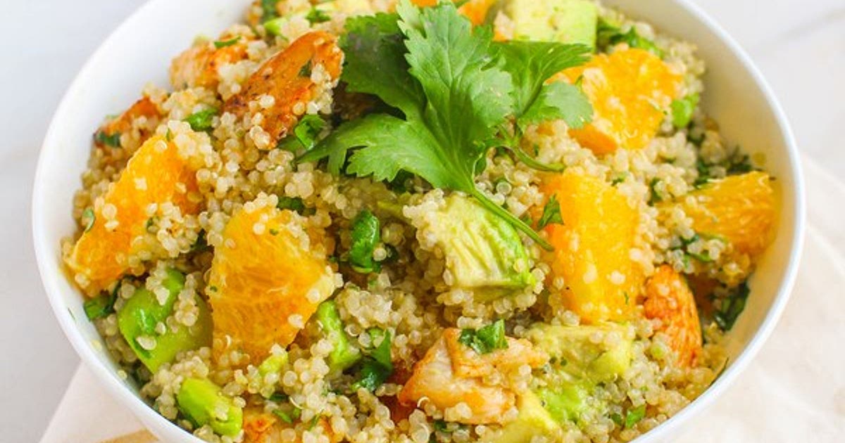 Citrus Chicken Quinoa Salad with Avocado & Orange Recipe | Samsung Food App