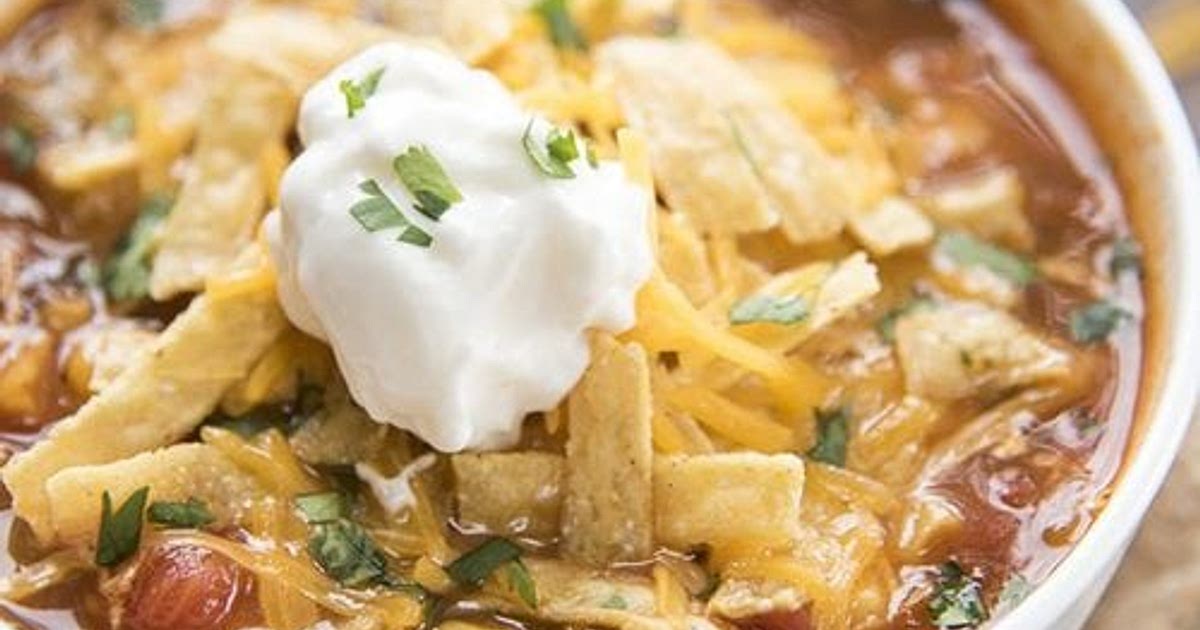 Slow Cooker Chicken Enchilada Soup Recipe | Samsung Food App
