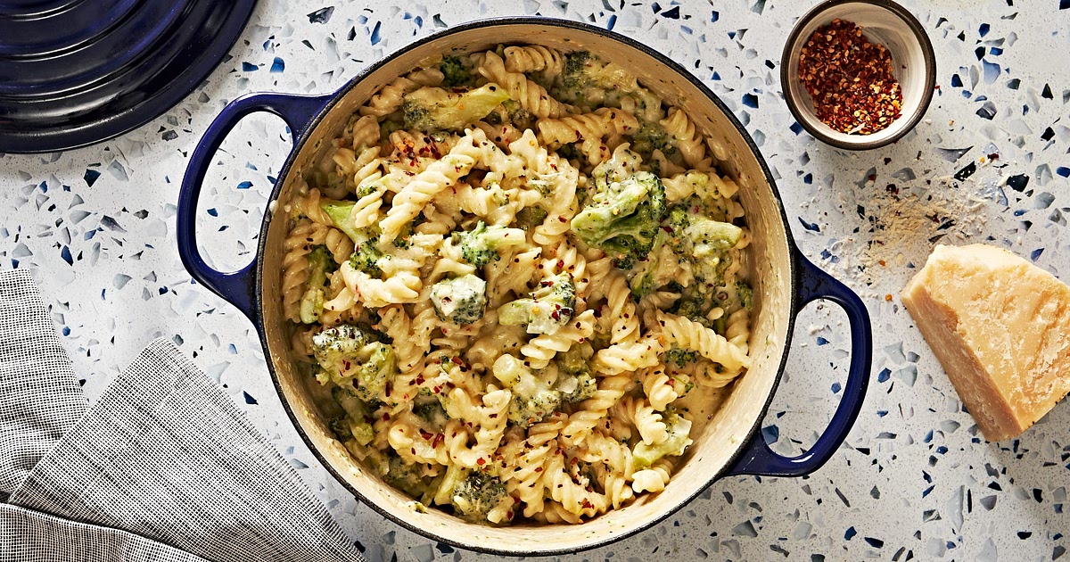 One-Pot Broccoli Cheese Pasta Recipe | Samsung Food App