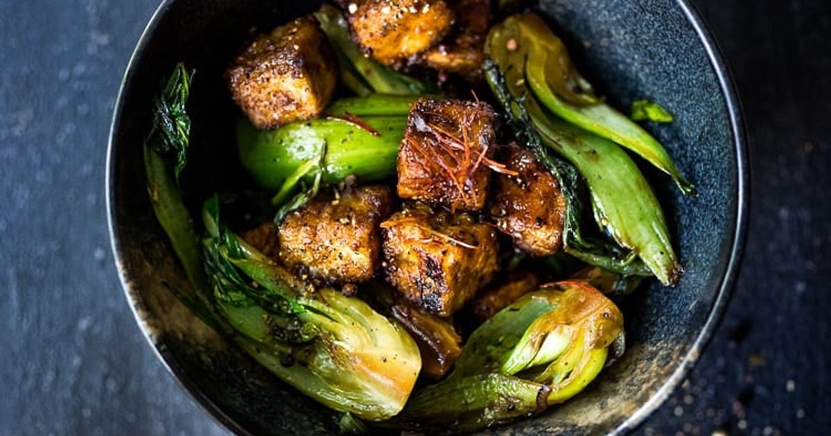 Black Pepper Tofu with Bok Choy Recipe | Samsung Food App