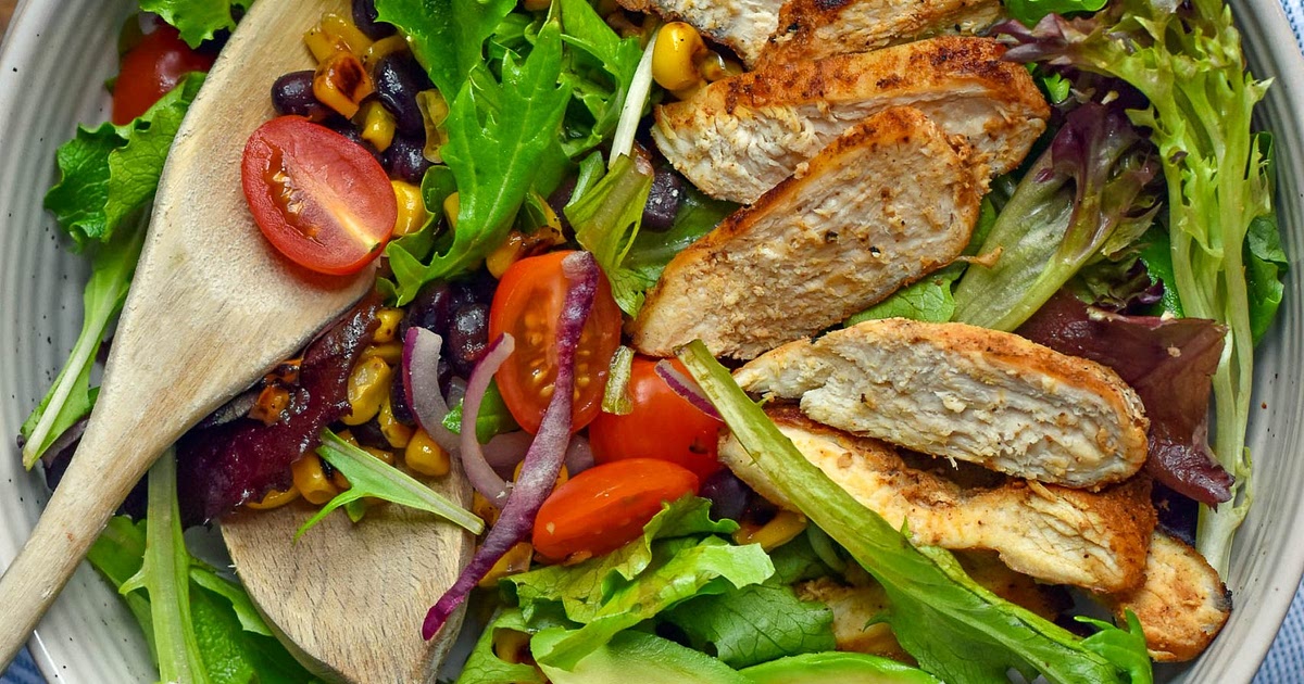 Southwest Blackened Chicken Salad Recipe | Samsung Food App