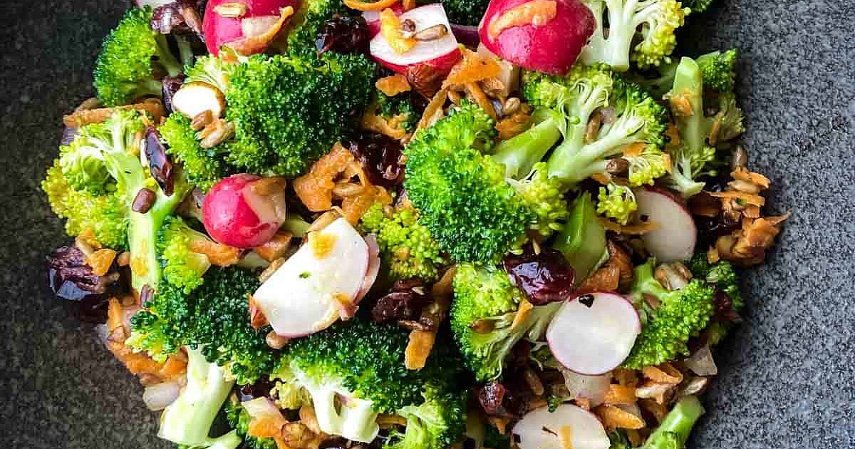 Vegan Broccoli Salad [No Mayo] Recipe | Samsung Food App
