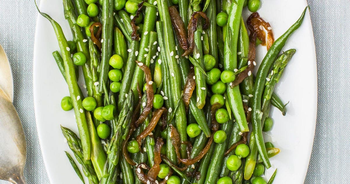 Lemony Asparagus, Beans and Peas Recipe | Samsung Food App