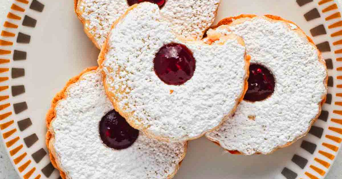 Vegan Linzer Cookies with Raspberry Jam Recipe | Samsung Food App