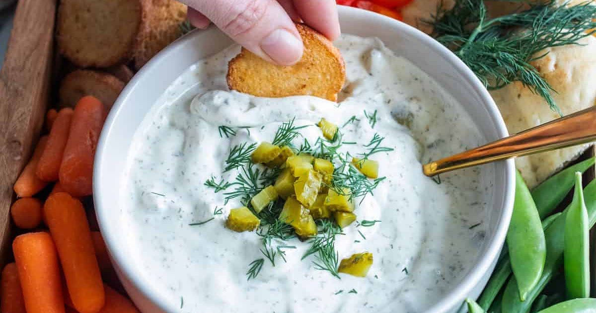 Dill Pickle Cottage Cheese Dip Recipe | Samsung Food App