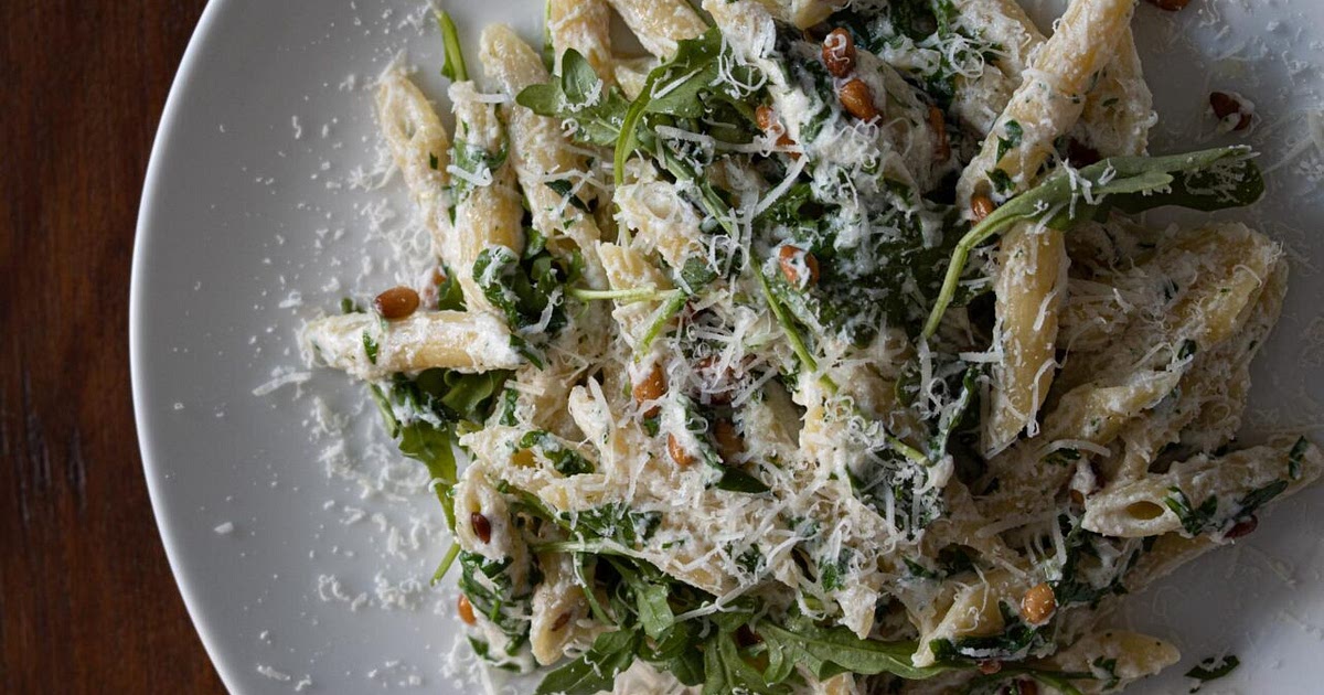 Ricotta, Arugula, Pine Nuts Penne Pasta Recipe | Samsung Food App