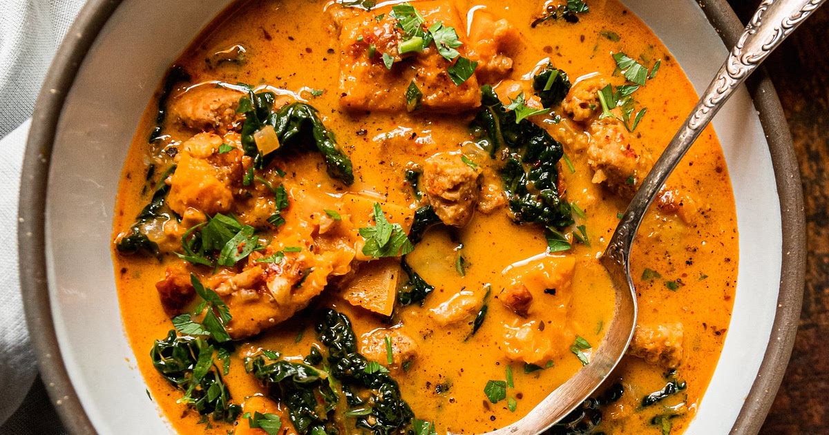 Vegan Butternut Squash Zuppa Toscana Recipe | Samsung Food App