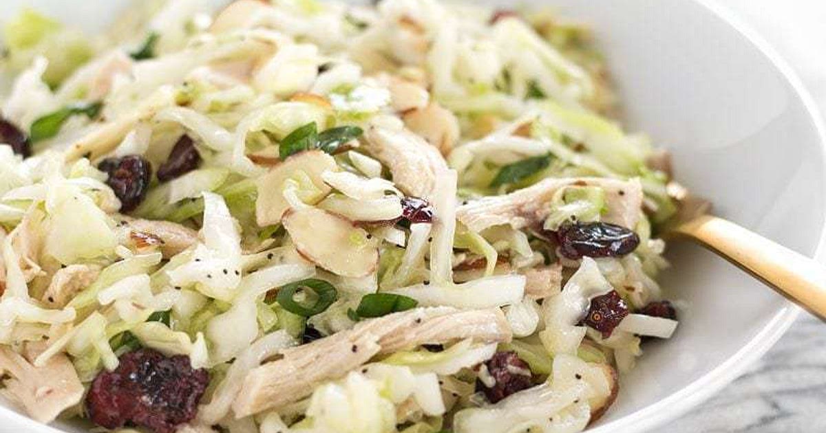 Chicken and Cranberry Salad with Lemon Poppy Seed Dressing Recipe | Samsung Food App