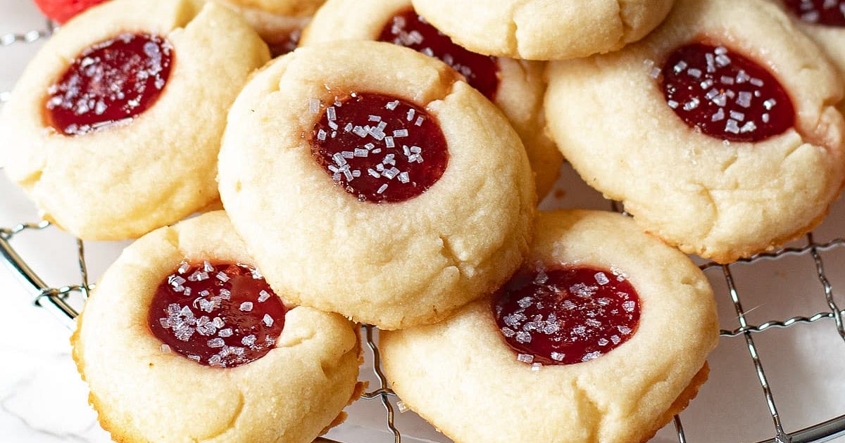 Strawberry Shortbread Cookies - Strawberry Jam Cookies Recipe | Samsung Food App