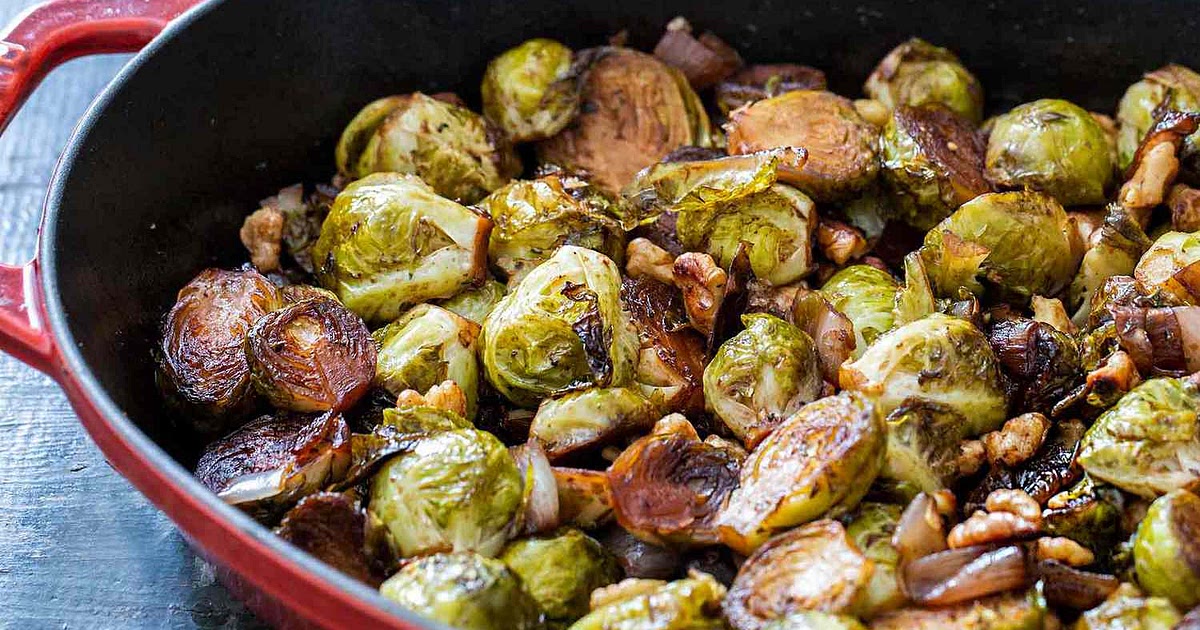 Balsamic Roasted Brussels Sprouts and Shallots Recipe | Samsung Food App