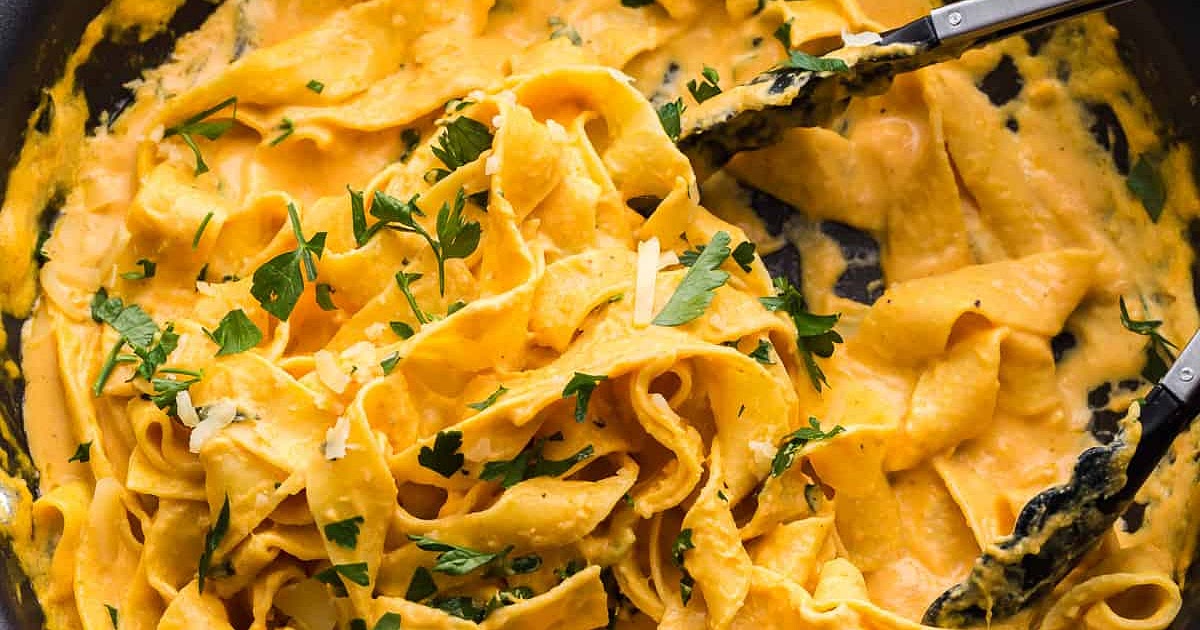 Creamy Pumpkin Alfredo Recipe | Samsung Food App