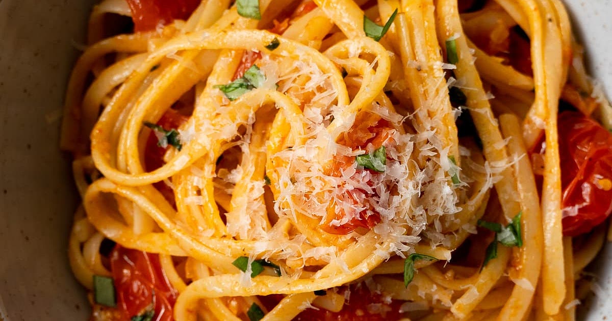 Tomato Basil Pasta Recipe | Samsung Food App