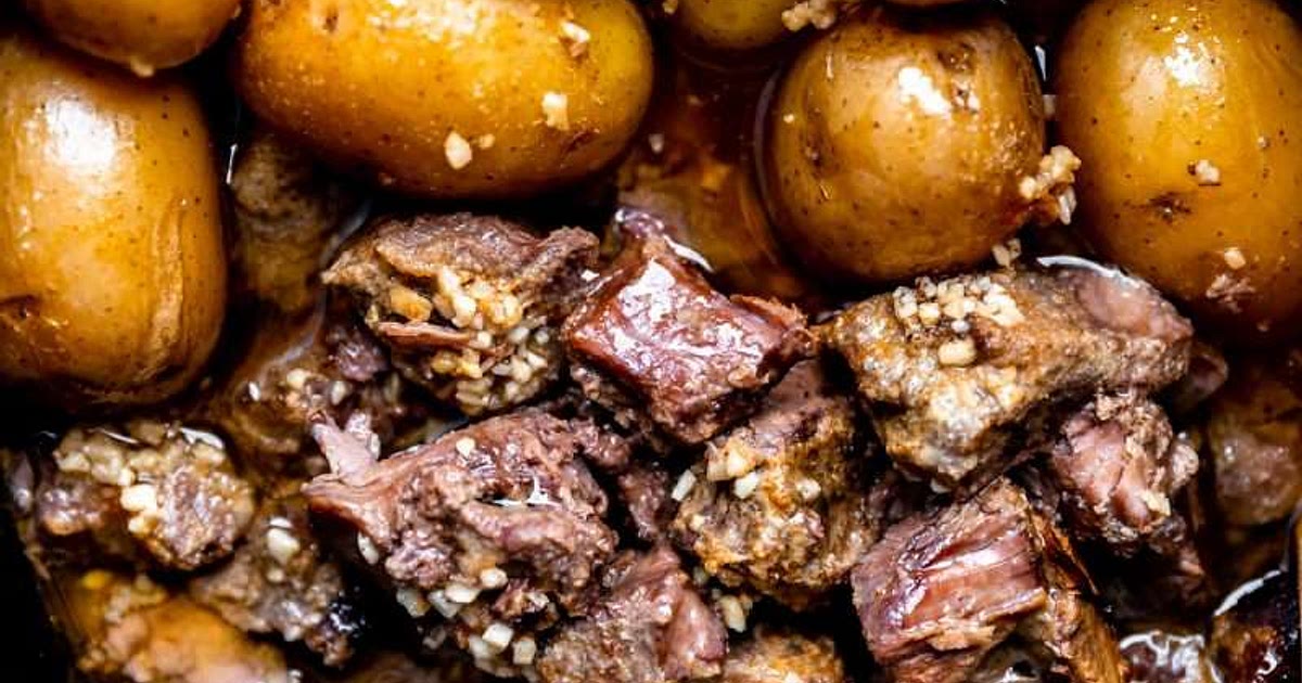 Slow Cooker Garlic Butter Beef Bites Recipe | Samsung Food App