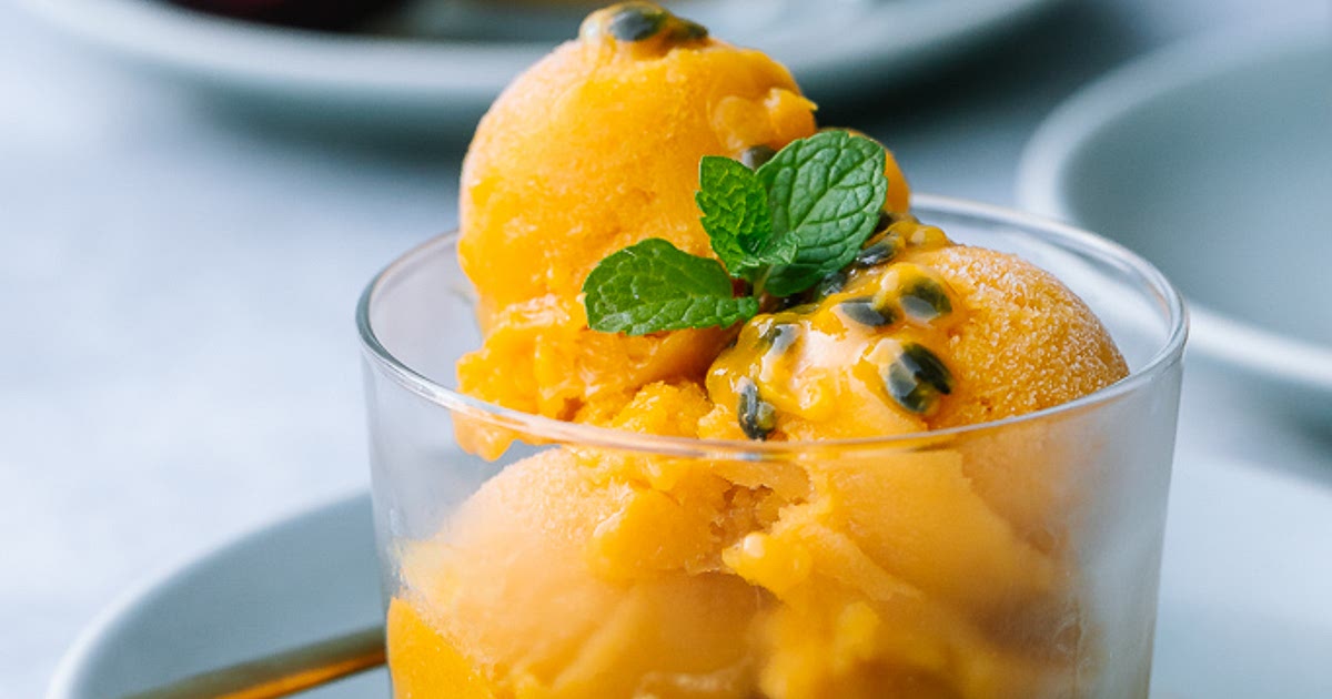 Mango Passion Fruit Sorbet Recipe | Samsung Food App