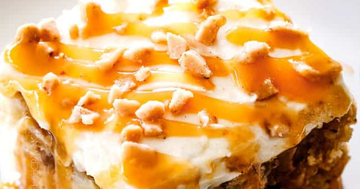 Caramel Apple Poke Cake Recipe | Samsung Food App