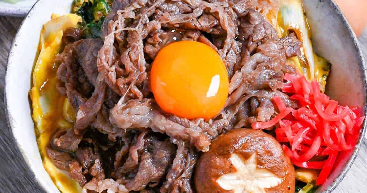 Daon Sweet Rice Sukiyaki Don (Sweet Simmered Beef Rice Bowl) Recipe | Samsung Food App
