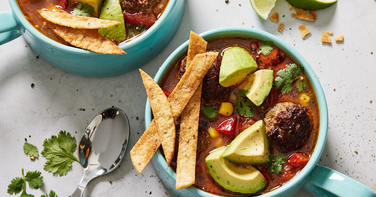 Tex-Mex Meatball Soup Recipe | Samsung Food App