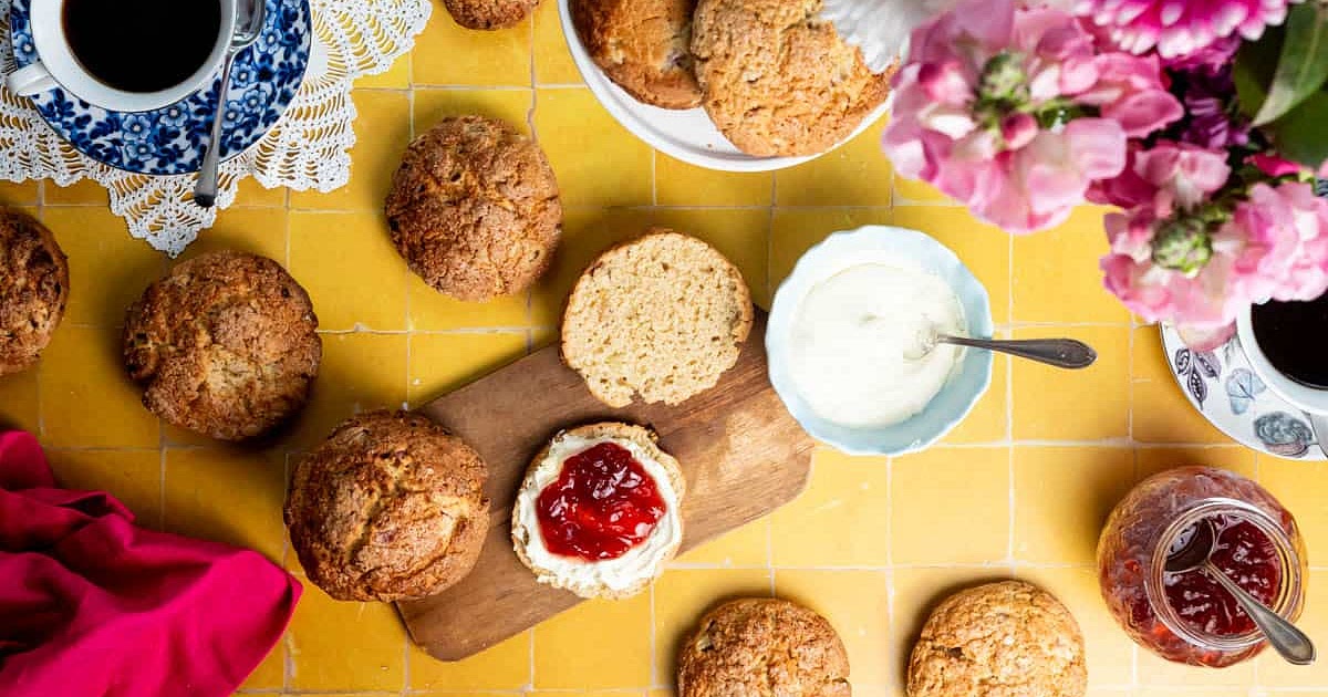 Fresh Rhubarb and Ginger Scones With Stem Ginger Recipe | Samsung Food App