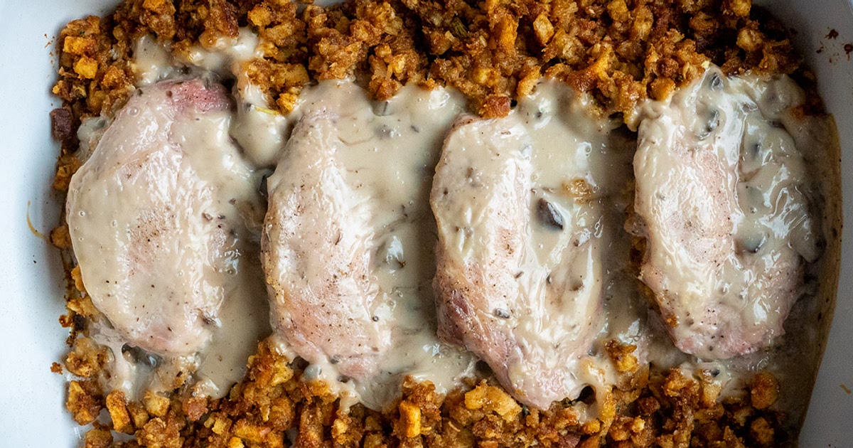 Stuffing Stuffed Pork Chops Recipe | Samsung Food App