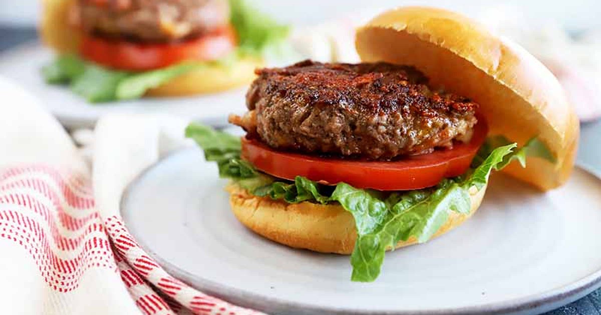 Juicy Bacon Cheddar Burgers Recipe | Samsung Food App