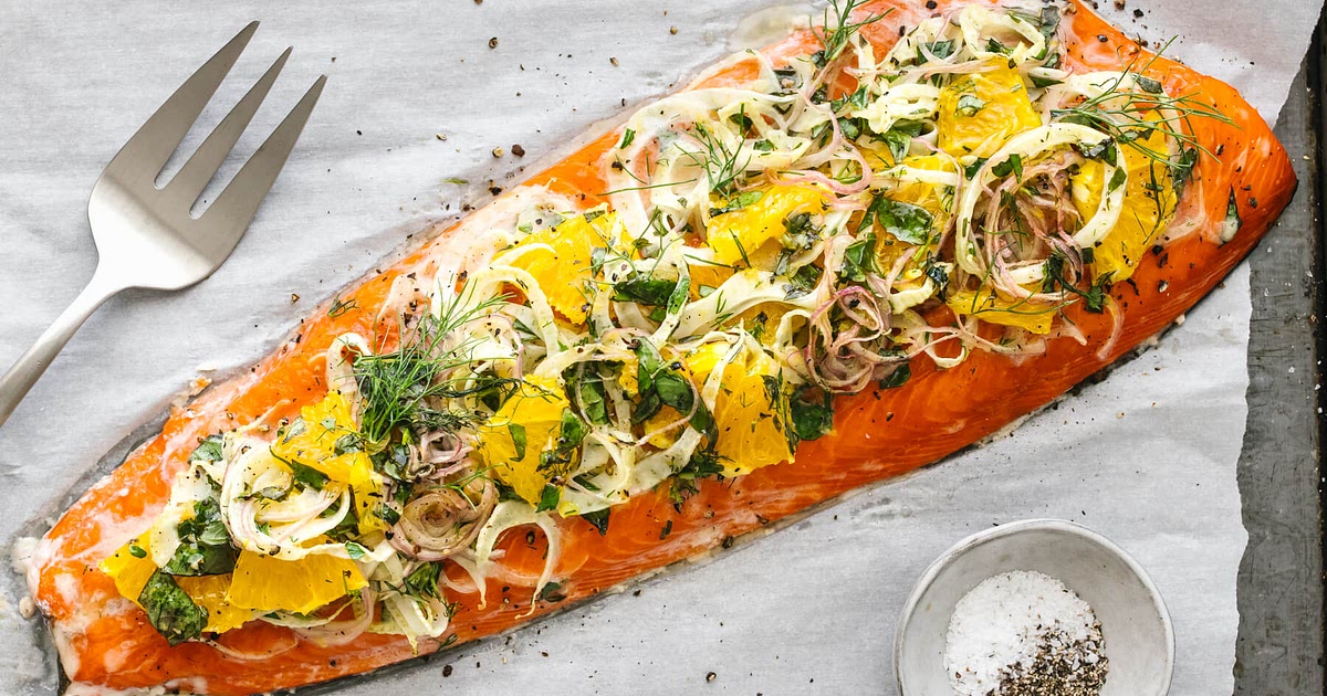 Slow Roasted Salmon with Fennel and Orange Recipe | Samsung Food App